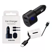 Cargador Auto Samsung Original Carga Rapida 2.0 45w Y 15w +