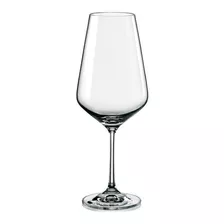 Copón Copa Vino Cristal Bohemia Sandra 550ml Set X 6