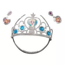 Tiara Coroa Princesa Frozen Cinderela Parta & Azul