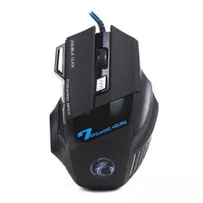 Mouse Gamer Black X7 Optico Usb 3200 Dpi Com 7 Botões E Led