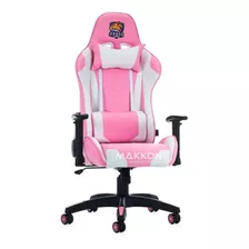 Cadeira Gamer Com Inclinação 180ºc Branco/rosa