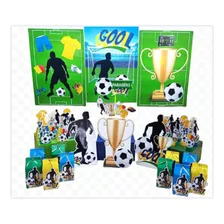 Kit Só Um Bolinho Futebol G Lembrancinha Festa Pronta 48 Peç