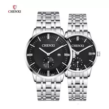 Reloj Chenxi Fashion Calendar Para Pareja, 2 Piezas