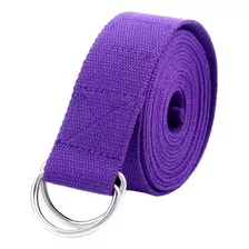 Cinturón Elongación Yoga Ionify Dstrap Algodon Stretching Color Violeta