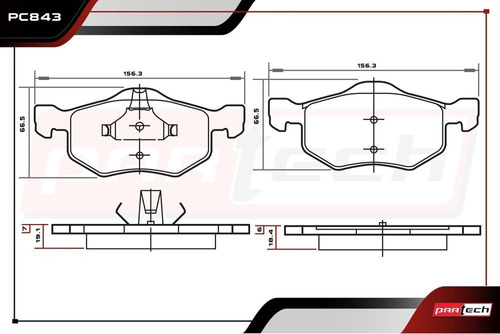 Balatas Delanteras Mazda Tribute 2005 2006 Foto 2