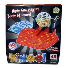 Juego De Mesa Bingo Con Balotera Familiar