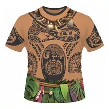 Camisa Camiseta Traje Unifome Maui Moana Desenho Envio Hoje