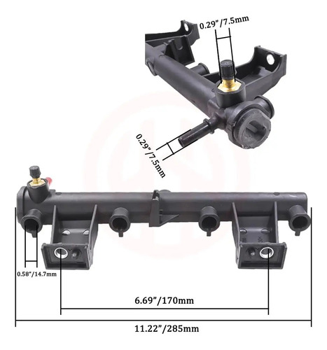 Riel De Inyectores Peugeot 206 207 307 308   9636520780  Foto 2