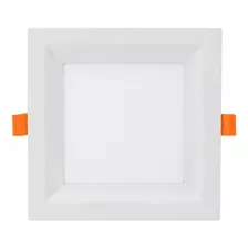 Painel De Led Taschibra Quadrado Embutir Recuado 12w Bivolt Cor Branco Frio 6500k 110v/220v