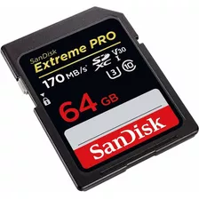 Tarjeta De Memoria Sandisk 64gb 170mb/s Extreme Pro Sdxc Uhs