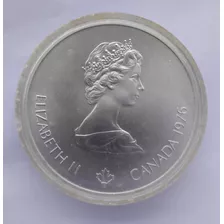 Moneda Canadiense 5 Dólares Olimpiadas Montreal De 1976