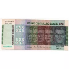 C152a 500 Cruzeiros Série 0004 R$ Sob-fe