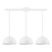 Lampara Colgante 3 Luces Campana Moderna 20cm Apto Led E27