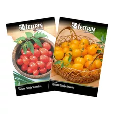 Kit Sementes De Tomate Cereja (vermelho E Amarelo) Feltrin