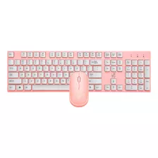 Conjunto De Teclado E Mouse Usb Sem Fio 2.4g À Prova D'água