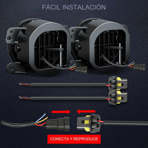 Luz De Conduccin Led De 4 Pulgadas Para Hummer H2 H3t 05-10 Foto 9