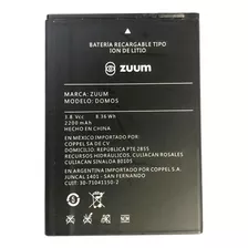 Pila Bateria Zuum Domos 2200 Mah Original Sminva