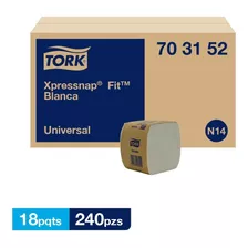 Tork Xpressnap® Fit Blanca Universal 18 Paq / 240 Piezas