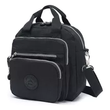 Bolsa Bolsa De Mão Preto Ultra Resistente Bolsa Design Liso De Poliéster Crinkle Preta Alças De Cor Cor Da Bolsa