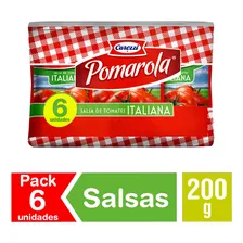 Pack De Salsa Pomarola Sachet 6*200gr(2 Disp)super