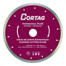 Disco Diamantado Liso Para Cortes Em Pisos De 200 Mm Cortag