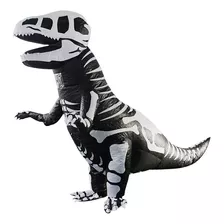 Disfraz Halloween Dinosaurio Inflable T- Rex Black Huesos