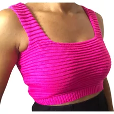 Cropped Blusas Curtas Trico Top Moda Feminina Ideal Verão