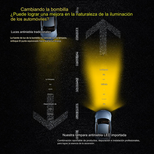 Bombilla Led Antiniebla Dorada Para Mitsubishi Lancer Es De Foto 7