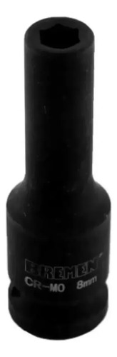 Llave Tubo Bremen 8mm Alto Impacto Enc 1/2 Largo 80mm 6092 Color Negro