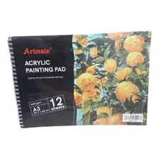 Block Artmate Para Acrilico A4 400gr 12 Hojas