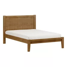 Cama De Casal 140cm Em Madeira Linha Prata