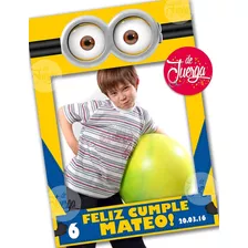 Minions Marco Photo Booth Imprimible Personalizado Y Props