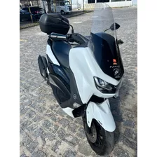 Nmax Branca 2022 Abs Bauleto Bolha Protetor Manete - Nova