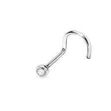 Piercing Nariz Nostril Ponto De Luz Prata 925 Legítima +nf