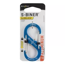 Mosquetón S-biner® Slidelock® Aluminum #3 Nite Ize Azul