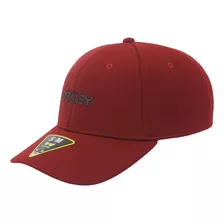 Boné Oakley 6 Panel Stretch Metallic Hat Iron Red