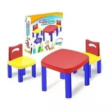 Mesa Infantil Super Atividades Com 2 Cadeiras - Simo Toys