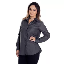 Camisa Xadrez Pied Poule Feminina - Pimenta Rosada Joaquina