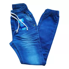 Calça Jeans Masculina Infantil Meninos Com Lycra Regulador
