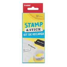 Recarga Para Tu Sello Etiqueta Ropa Y Articulos Stamp Stick Color De La Tinta Negro Color Del Exterior Negro