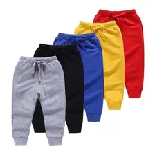 Kit De 5 Calça De Moletom Infantil Menino / Menina