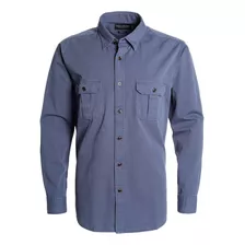 Camisa Gabardina Army Azul Claro