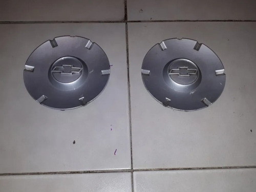 2 Tapones Centros De Rin Chevy C2 Originales Usados Foto 4