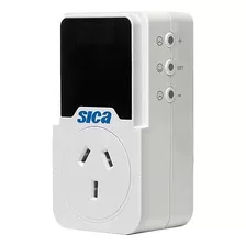 Protector Sica Alta Baja Tensión Heladera Lavarropa 10a 220v Color Blanco