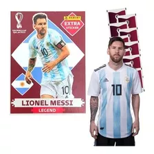 Figurinha Extra Bordô Lionel Messi Copa Do Mundo 2022