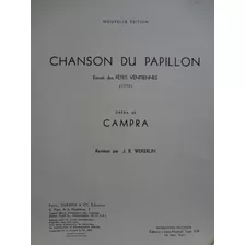 Partitura Canto Piano Chanson Du Papillon Opera De Campra