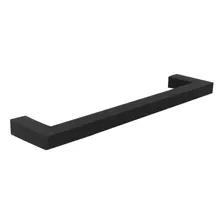 Manija Tirador U Recta Negro Aluminio 128 Mm Cajón Mueble