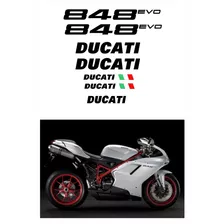 Kit Adesivo Ducati 848 Evo Branca 848evo