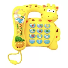 Telefone Musical De Girafa Bebê Brinquedo Piano Infantil Cor Outro