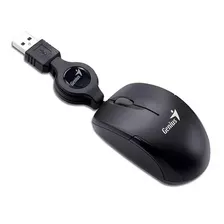 Mouse Genius Micro Traveler V2 1000 Dpi Usb 3 Botões Preto